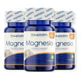 3 Frascos Magnesio 400mg 60 Comprimidos C/u - Suplalim