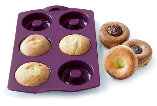 Molde De Silicona Cupcakes/ Anillos Tupperware® Libre De Bpa