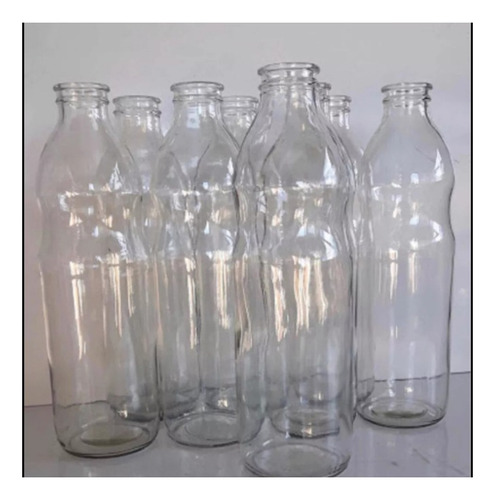 Botellas De Vidrio Transparente, Vacias Y Limpias X 30