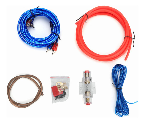 Kit Instalacion Cable Rca Amplificador Audio Auto 10ga