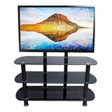 Rack Mueble Mesa Soporte Para Tv 32 A 55 3 Pisos B04 Vidrio