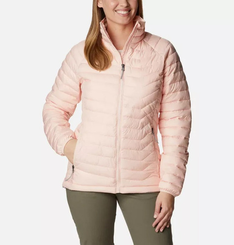 Campera Columbia Powder Lite Omni Heat Termica Pluma Mujer