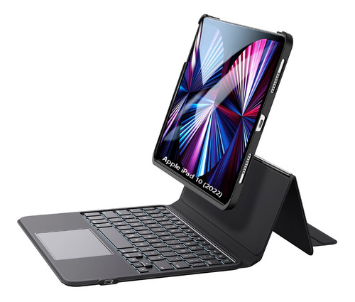 Teclado Touch + Case Magnética Para iPad 7 8 9 - Tela 10.2