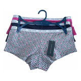 Set De 3 Boxer Para Mujer Tommy Hilfiger Original Talla S