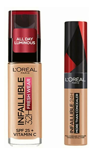 L'oréal Paris Infallible Kit Base De Maquillaje Y Corrector