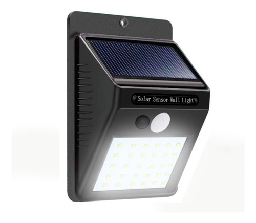 Lámpara Solar Con 30 Leds Impermeabley Sensor De Movimiento