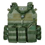 Colete Modular Plate Carrier + 4 Acessórios Ja Rio Militar