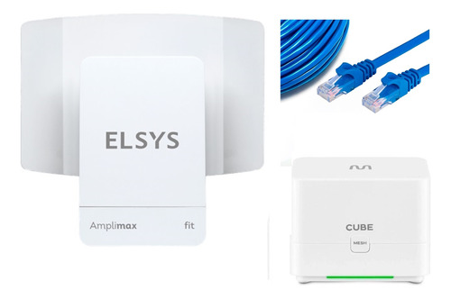 Elsys Kit Amplimax Fit Internet Rural + Roteador + Cabo