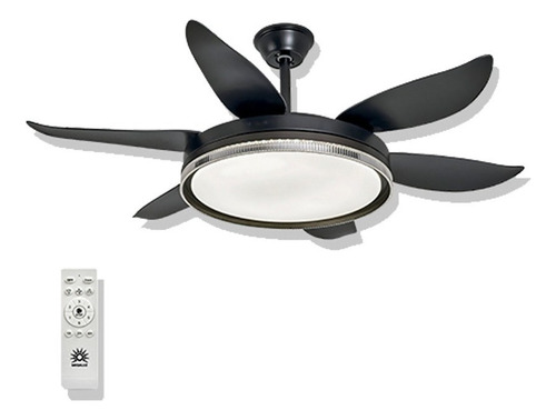 Ventilador De Techo Lampara Led 6 Aspas Abanico 3 Tonos Luz