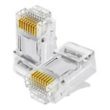 Conector De Red Rj45 Cat6 Bolsa 100 Unidades Terminal Rj45