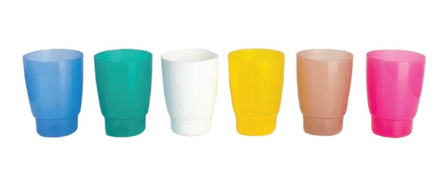 12 Vasos Plasticos Ideal Para Cumpleaños! Blanco