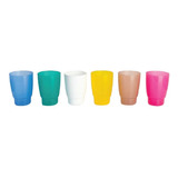 12 Vasos Plasticos Ideal Para Cumpleaños! Transparente
