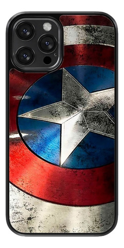 Funda Para Celular Capitan America Marvel Escudo Estrella