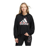 Polerón Corto adidas Fun Sport Mujer Negro