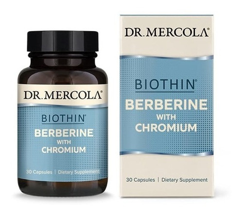 Dr Mercola I Biothin Berberine With Chromium I 30 Capsulas