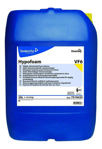 Detergente Clorado Limpiador Por Espuma Alcalino Hypofoam