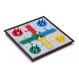 Juego De Mesa Ludo Tablero Plegable Didáctico 20x20cm