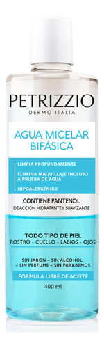 Agua Micelar Bifásica 400 Ml Petrizzio