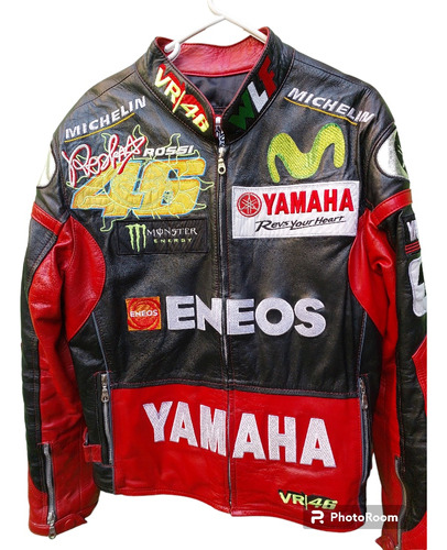 Chamarra Yamaha De Piel Adulto Talla Chica