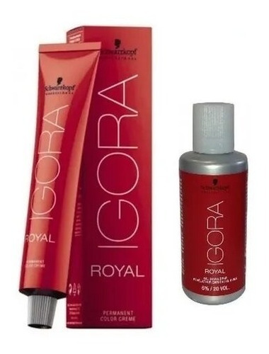 Kit Igora Royal 1 Tintura 60ml + 1 Oxidante Schwarzkopf 60ml