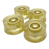 Kit 4 Knob Para Guitarra Baixo Les Paul Prs Sg Dourado