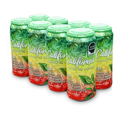 Té Negro California Cbdlife - Bebida Sabor Té Negro 8 Pack | Meses sin interés