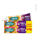 Kit Com 2x  Corega Creme 68g - Fixador Dentadura Sem Sabor