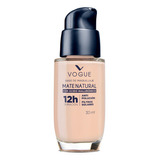 Base De Maquillaje Vogue Mate Natural Tono Arena 30 Ml