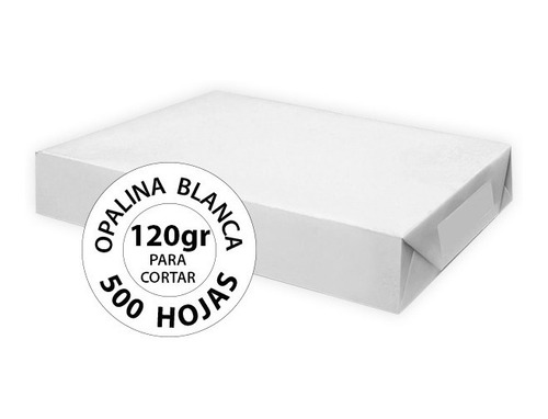 Opalina Blanca 120 Gr Para Cortar - 500 Hojas