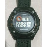 Reloj De Pulso Digital Casio W-216h Verde Para Hombre