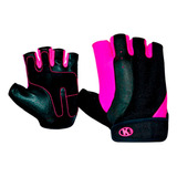 Guantes Deportivos Para Gimnasio De Cuero Gym Pesas Mujer