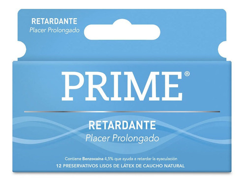 Preservativo De Látex Prime Retardante Climax Control X 12 U