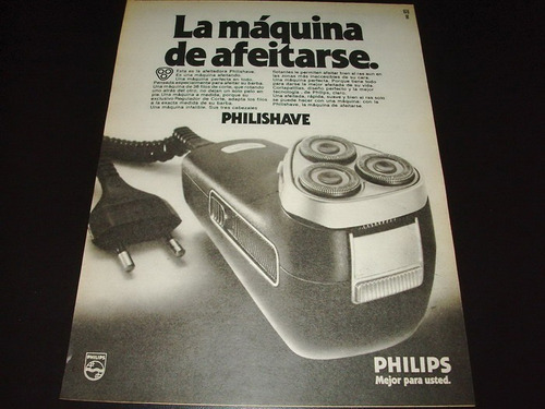 (pb069) Publicidad Clipping Philips Philishave * 1978