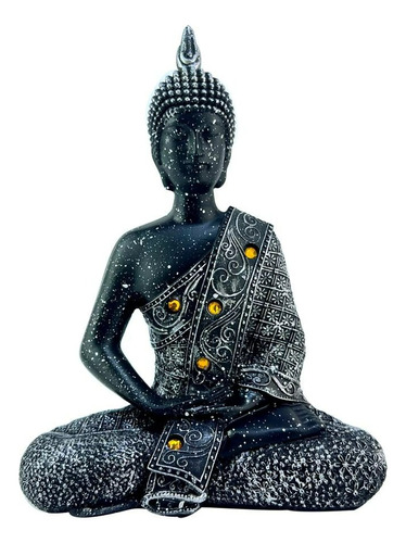 Figura Buda Iluminada Escultura Zen Mudra Yoga Meditacion