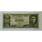 Billete 10 Pesos Bolivianos 1962 Bolivia F-vf