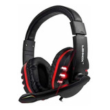 Fone De Ouvido Gamer Lemox Headset Usb Led