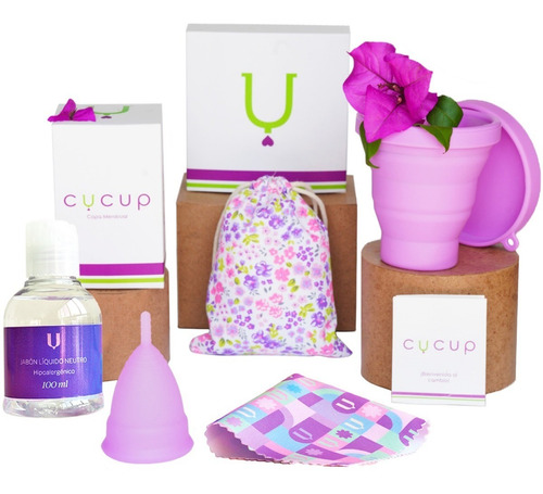 Copa Menstrual Certificada Fda + Esterilizador + Kit De Limpieza + Bolsa · Íntima Ecológica Higiene Femenina Reusable