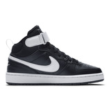 Zapatillas Nike Court Borough Mid 2 Niños Negro