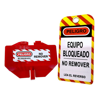 Bloqueador Loto Clavijas Y Conectores 110v Bloqueo Candadeo