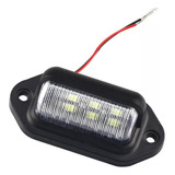 1 Luz De Placa Carro 6 Leds Caminhão Carretinha 12v 24v