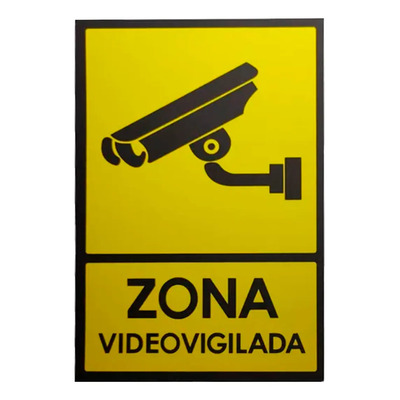 Señalamiento Videovigilancia IGAD Protección Civil Adhesivo 30x20cm | MercadoLibre