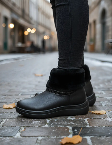 Botas Cortas De Peluche Termicas Comodas Bonitas Elegantes