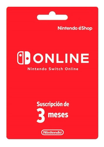 Tarjeta Nintendo Switch Online 3 Meses Digital | Gamer24hs