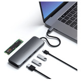 Satechi Adaptador Multipuerto Híbrido Usb-c: Se Adapta A Ssd