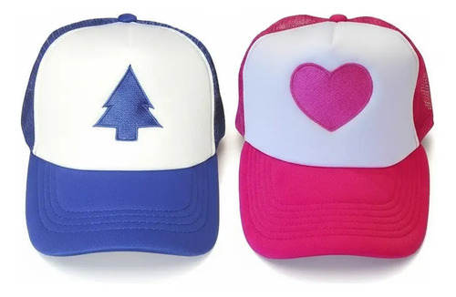 Pareja De Gorras Dipper Y Mabel De Gravity Falls, Bordadas. | Envío gratis