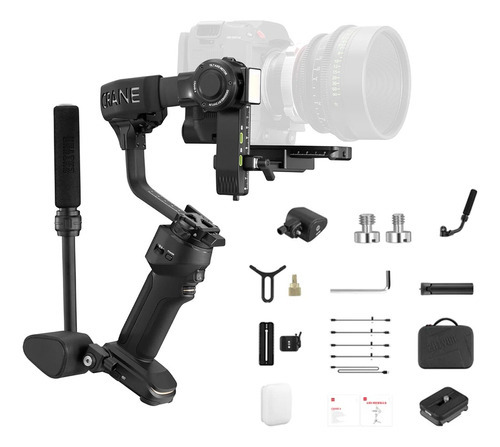 Gimbal Zhiyun Crane 4 Combo Estabilizador Tripode Camara ! Color Negro