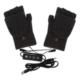 6e Guantes Térmicos Usb Medio Dedo Invierno Unisex Térmico 3