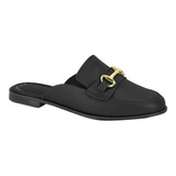 Mule Vizzano Sapato Calcanhar Aberto Social Formal Feminino