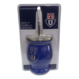 Mate Con Bombilla Universidad De Chile 200 Ml Producto Origi