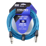 Cable Xlr 6m Balanceado Steelpro Xlr-az-6m Plug-jack Prof.